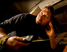 lee with a k2 meter on a ghost hunt